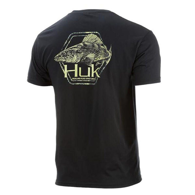 HUK Men’s Walleye Crest Short-Sleeve Tee image number 2