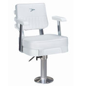 Wise Ladder Back Helm Chair w/15" Fixed Pedestal and Seat Slide