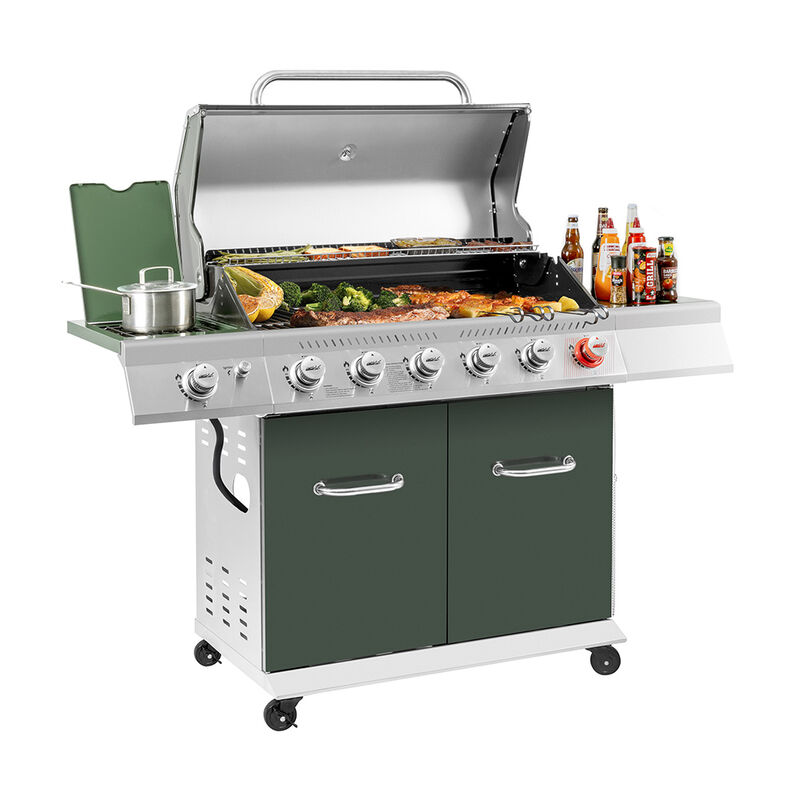 Royal Gourmet 6-Burner Propane Gas Grill with Side Burner and Sear Burner