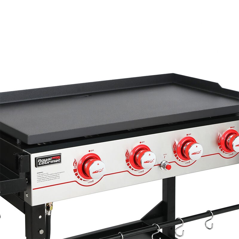 Royal Gourmet GB Series 4-Burner Gas Griddle with Latch Cover image number 15