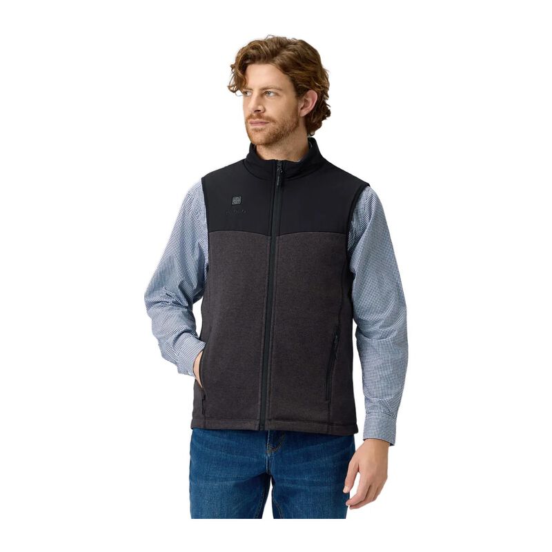 ORORO Augusta Men's Heated Sweater Fleece Vest w/ Battery