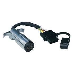 Husky Towing 6-Way Round to 4-Way Flat Connector Adapter