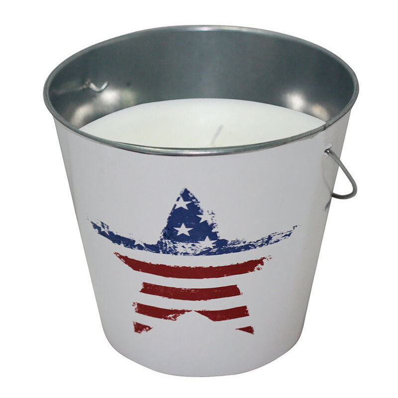 Citronella Candle With USA Flag Design image number 1