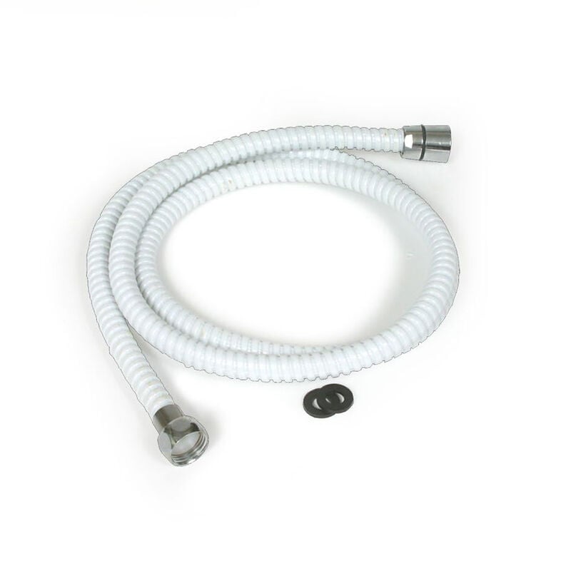 Camco 60" Shower Head Hose, White image number 1