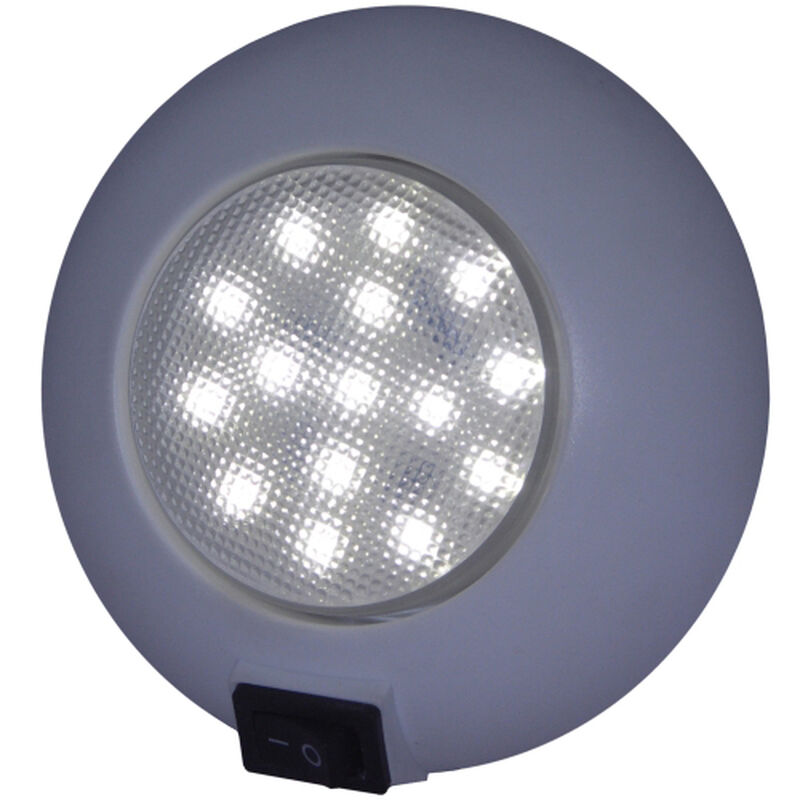 T-H Marine LED Dome Light With Switch, 15 White LEDs image number 1