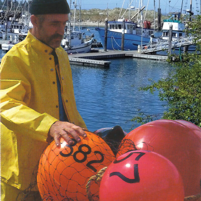 Commercial Fishing Net Buoy, Rocket Red (15" x 21") image number 1