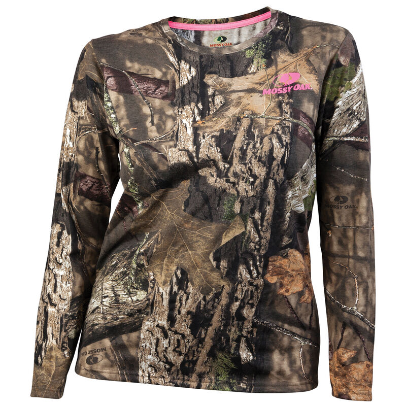 Gildan Women's Camo Long-Sleeve Tee - Mossy Oak Break-Up Country image number 1