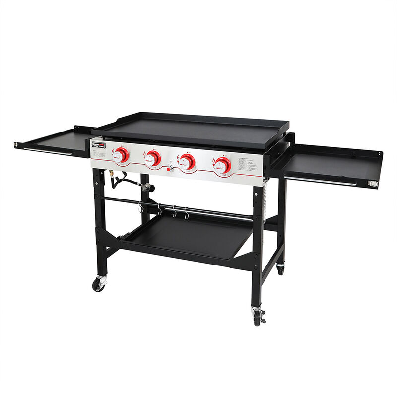 Royal Gourmet 4-Burner Gas Griddle&nbsp;with Folding Side Shelves and Legs image number 5
