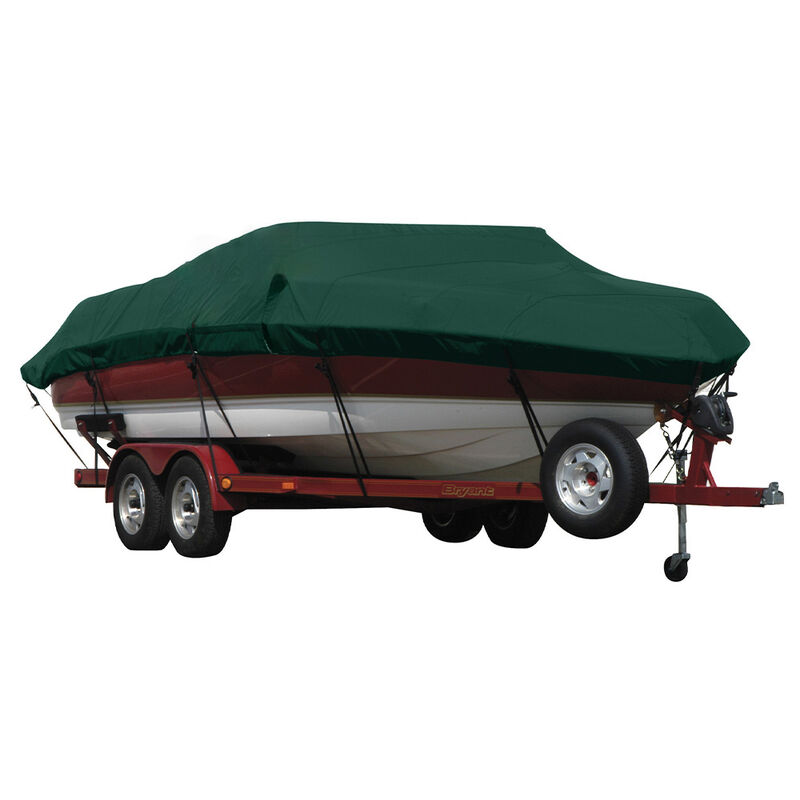 Exact Fit Covermate Sharkskin Boat Cover For MALIBU WAKESETTER 21 VLX w/TITAN TOWER FOLDED DOWN COVERS PLATFORM image number 4