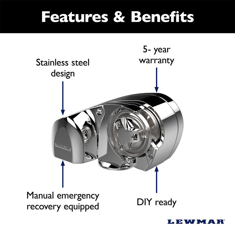 Lewmar Pro Fish 1000 Gypsy RC 5/16" (G4 ) image number 4