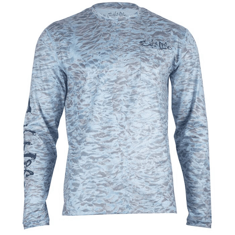 Salt Life Men's Ocean Quest Performance Long-Sleeve Pocket Tee image number 2