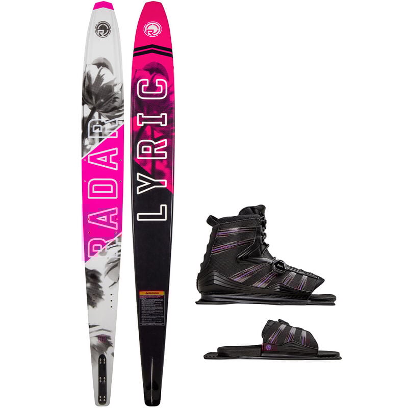 Radar Women's Lyric Slalom Waterski with Lyric BOA Boot and Adjustable Rear Toe Plate