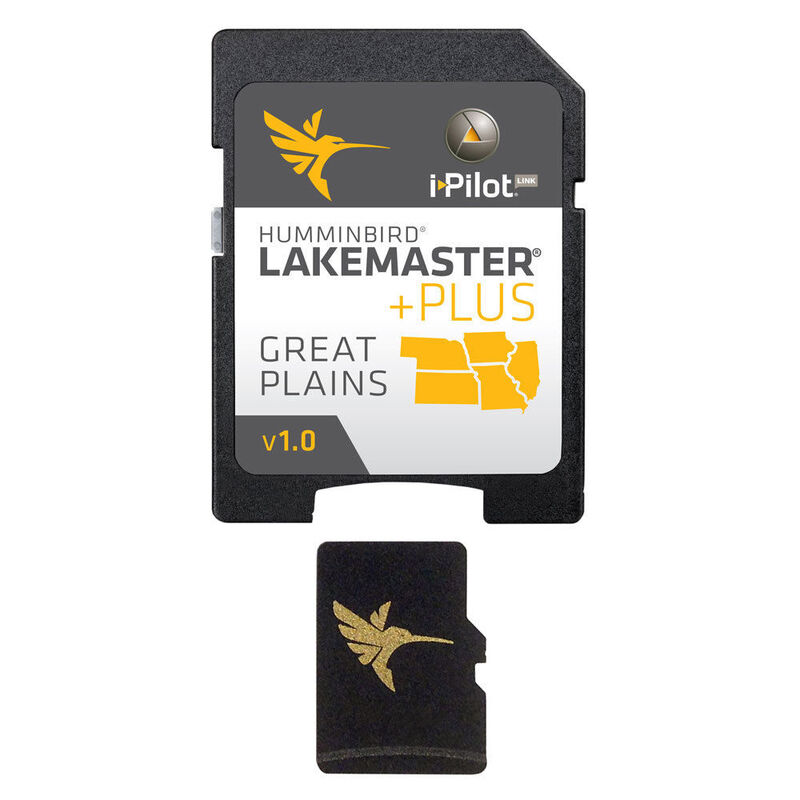 Humminbird LakeMaster Plus Chart MicroSD/SD Card, Great Plains image number 1