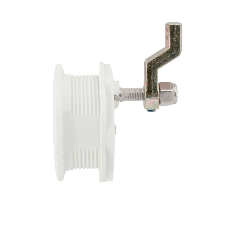 Whitecap 3" Non-Locking Compression Handle, Chrome-Plated Zamac/White Nylon image number 2