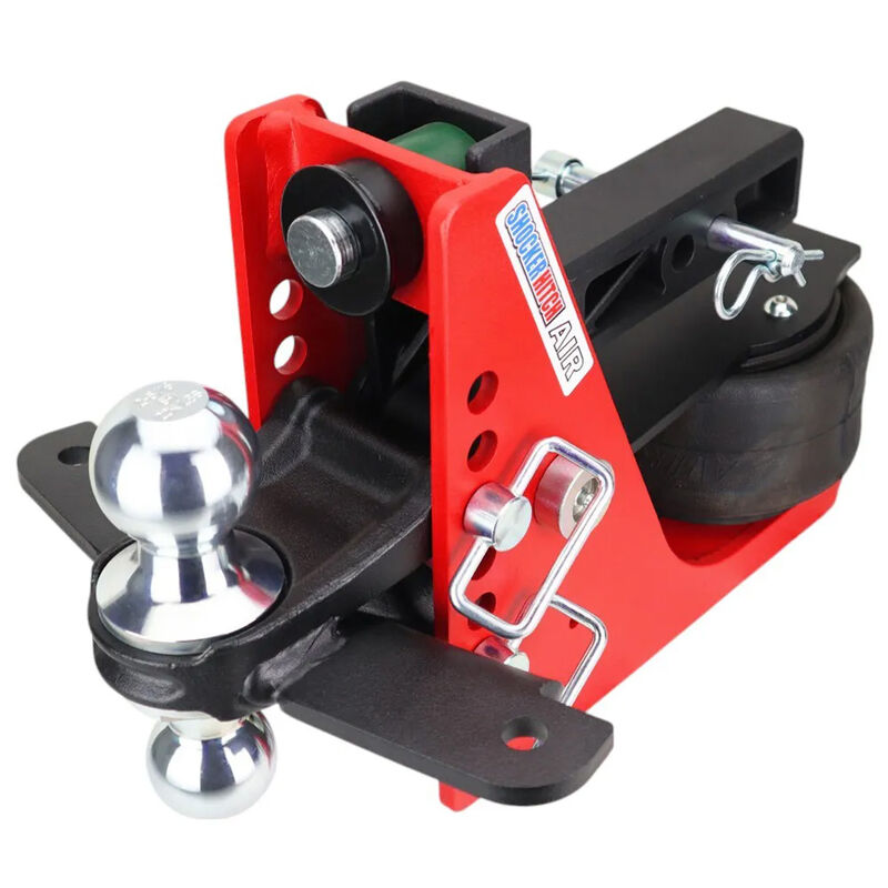 Shocker Hitch Sway Control Air Ride Receiver Hitch, Fits 2" Hitch, Combo 2" and 2-5/16" Chrome Balls