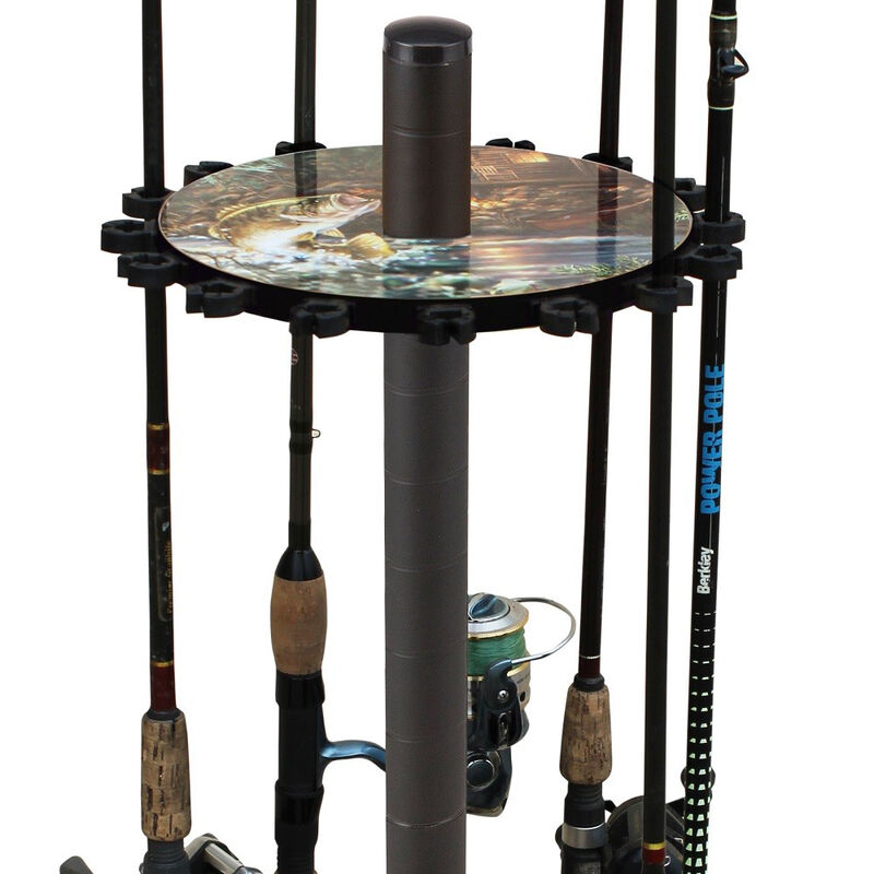 Rush Creek Creations Bass 16-Rod Round Rack image number 7