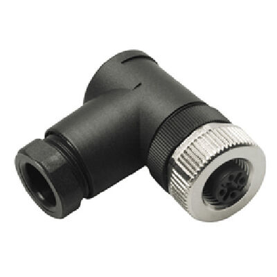 Maretron NMEA 2000 Network Micro/Mid Field Attachable Connector, 90&deg;/Female