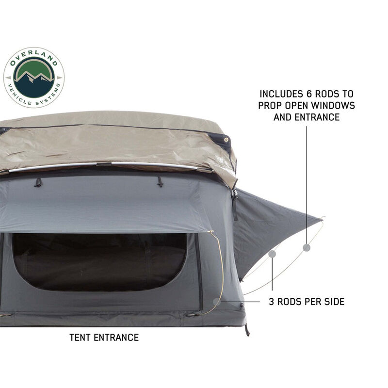 Overland Vehicle Systems Nomadic 4 Extended Rooftop Tent with Annex image number 10