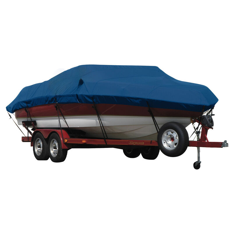 Exact Fit Covermate Sharkskin Boat Cover For MALIBU WAKESETTER 21 VLX w/TITAN TOWER FOLDED DOWN COVERS PLATFORM image number 7