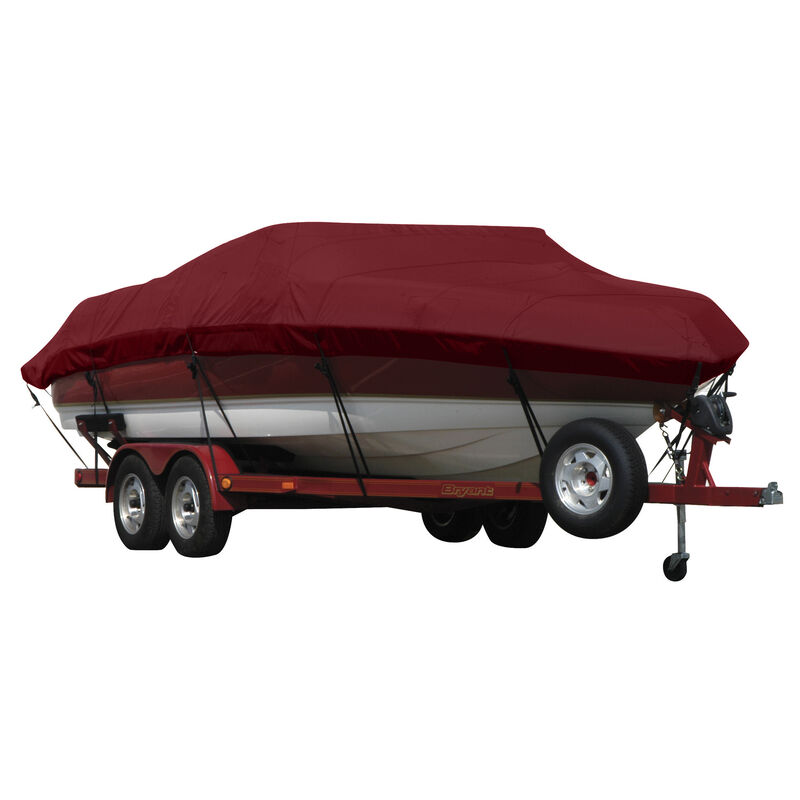Exact Fit Covermate Sunbrella Boat Cover for Malibu Sunscape 25 Lsv Sunscape 25 Lsv W/Titan 3 Tower Covers Swim Platform I/O image number 3