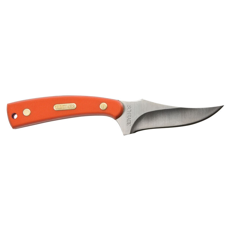 Old Timer Orange Sharpfinger Fixed Knife image number 1