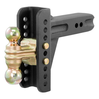 Curt Adjustable Channel Mount with Dual Ball, 2-1/2" Shank, 20,000 lbs., 6" Drop