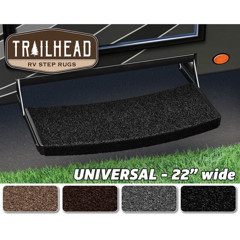 Trailhead Universal RV Step Rugs, 22&rdquo;W, Obsidian Black  image number 2