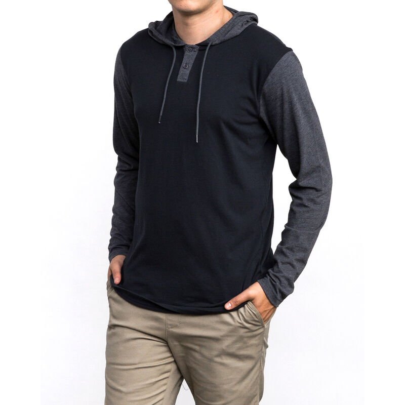RVCA Men's Pick Up Hooded Knit Long-Sleeve Tee image number 5