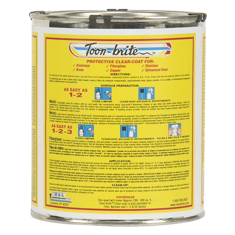 Toon-Brite Protective Clear Coat, Quart image number 2