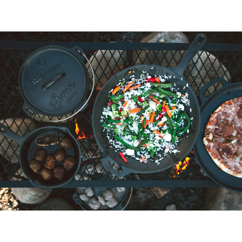 Stansport Pre-Seasoned Cast Iron Wok image number 7