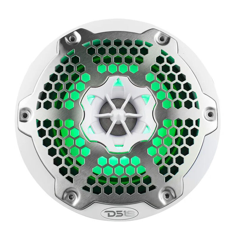 DS18 NXL-6M 6.5" Two-Way Coaxial Marine Speakers with RGB LED Lights, Pair image number 3