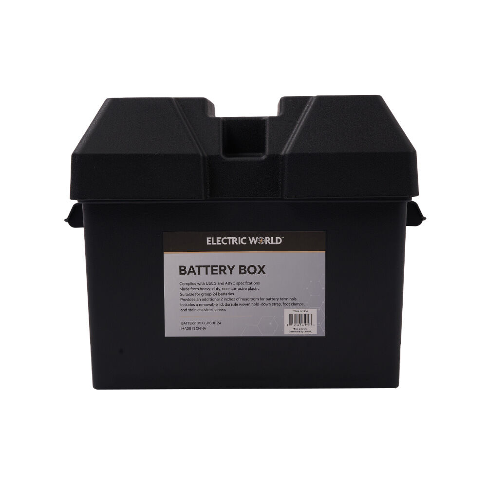 a24kページ‼️ブラック3段BOX Electric World Group 24 Battery Box