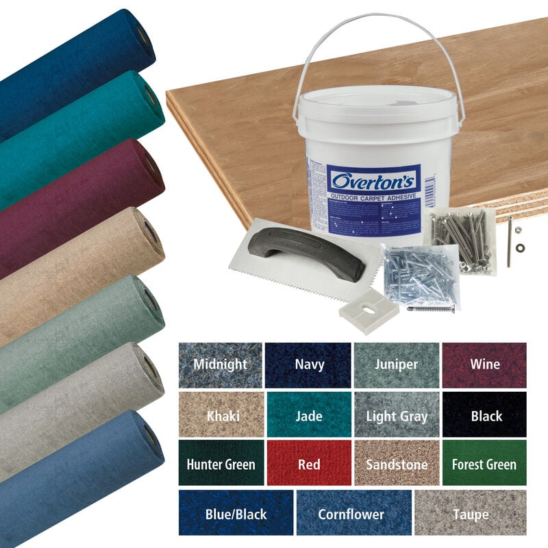 Overton's Daystar Carpet and Deck Kit, 8.5'W x 25'L image number 1