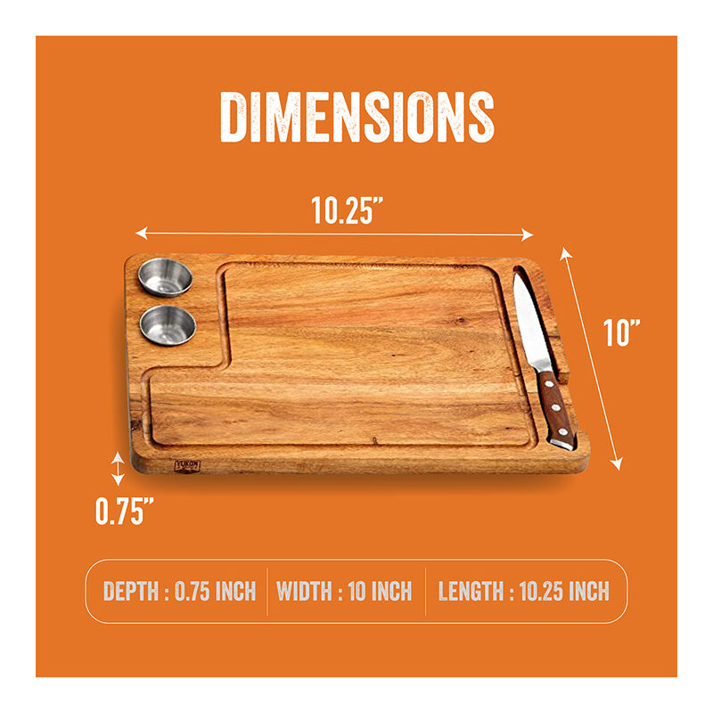 Yukon Glory Acacia Wood Steak Board Set image number 4