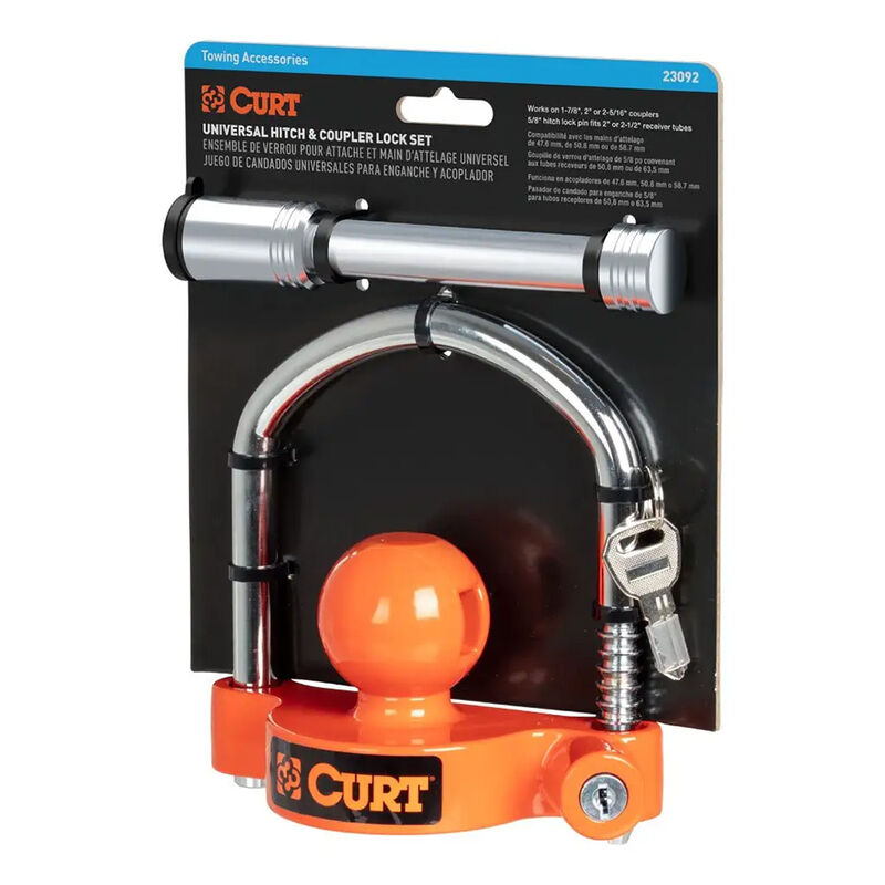 CURT 23092 Hitch and Coupler Lock Set image number 10