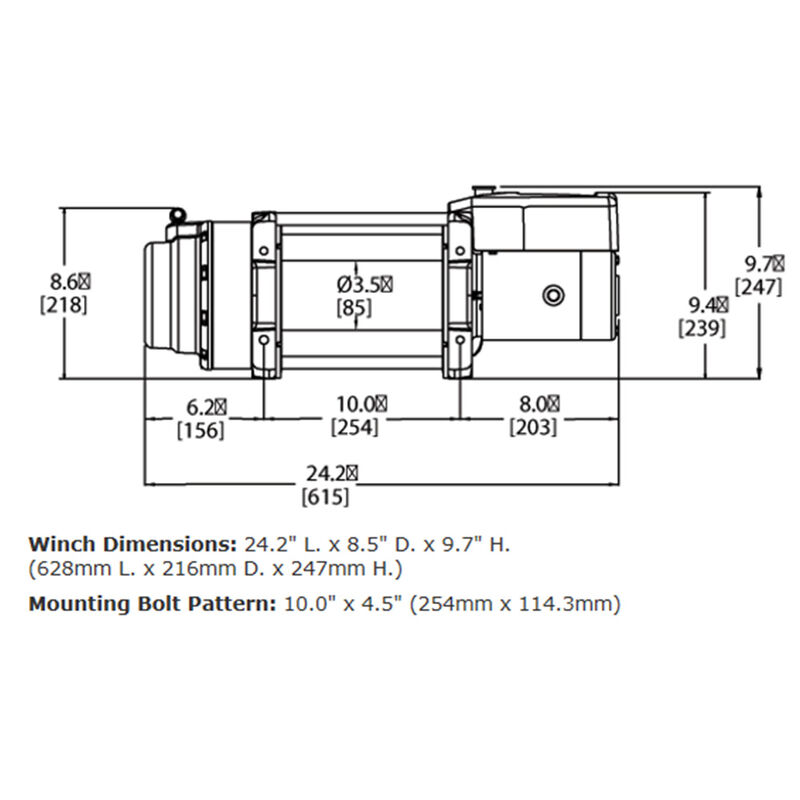 WARN 68801 16.5TI Heavyweight Winch image number 7