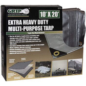 Grip On Tools Heavy Duty Multi-Purpose Tarp, 10' x 20'
