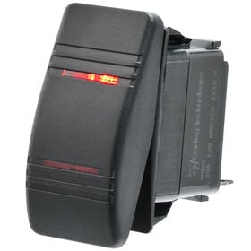 Whitecap Illuminated Contura Rocker Switch, ON-OFF-ON