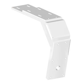 Power-Pole Deck Mount, 13" Aft, 11" Drop, White