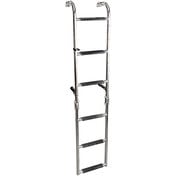 Overton's Transom Mounted 6 Step Stainless Steel Folding Ladder