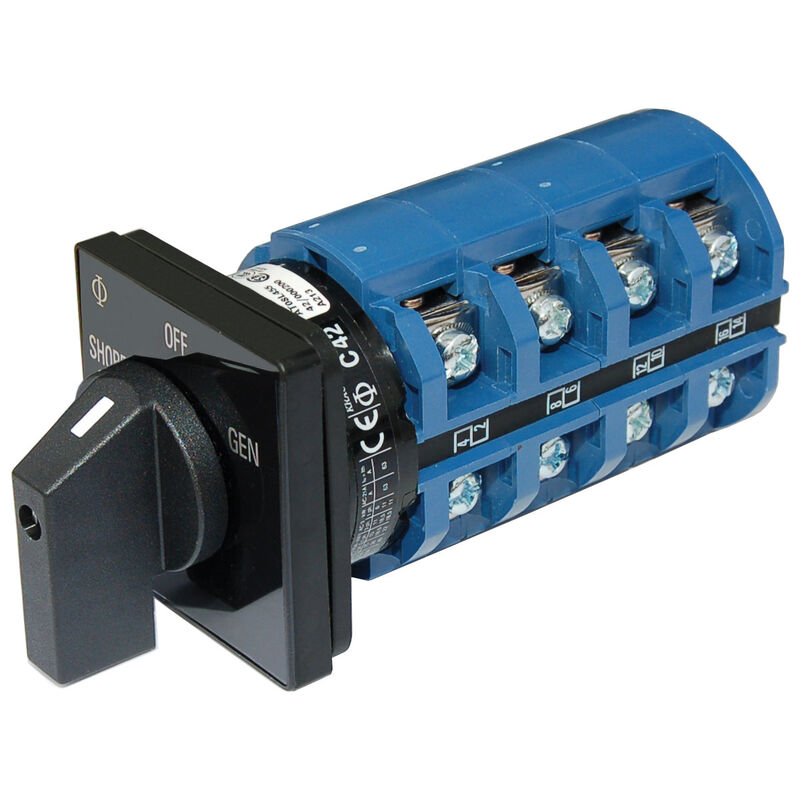 Blue Sea Systems AC Rotary Switch 2 Positions + OFF image number 1