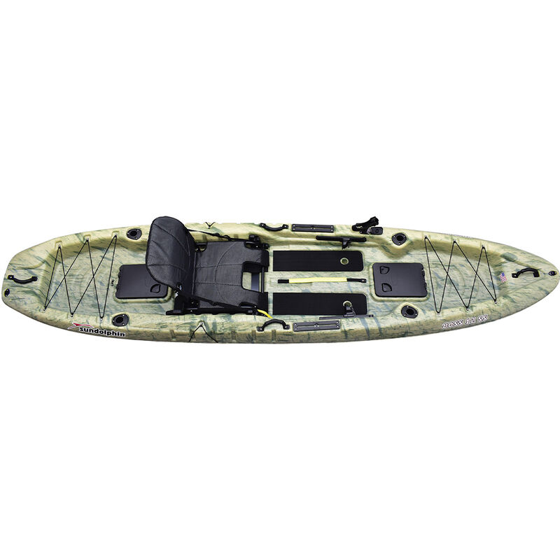 Sun Dolphin Boss 12 SS Sit-On-Top Fishing Kayak with Paddle image number 3