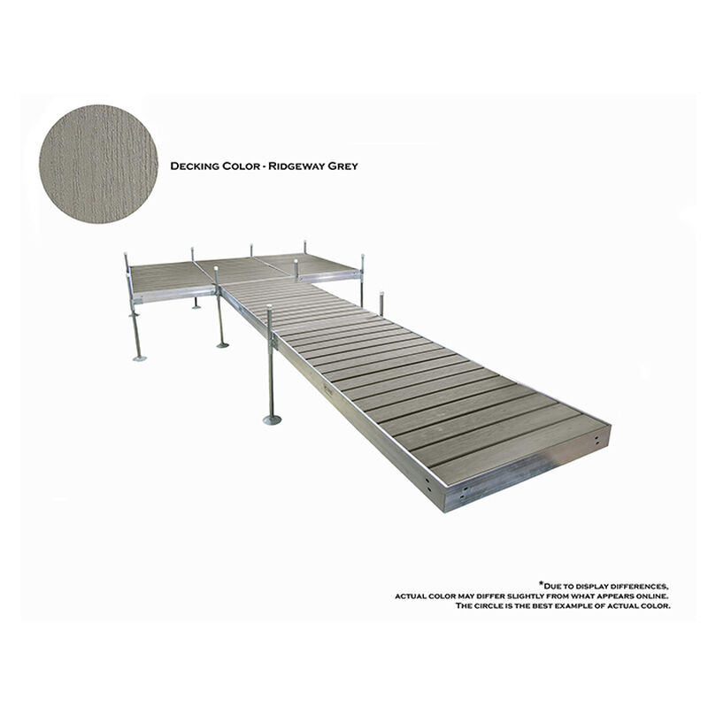 Tommy Docks 24' Platform-Style Aluminum Frame With Composite Decking Complete Dock Package - Ridgeway Gray image number 4