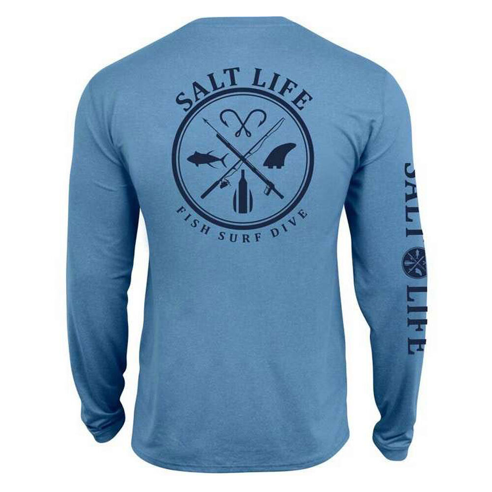 Salt Life Men's Salt Fix SLX UVapor Pocket LongSleeve Tee Overton's