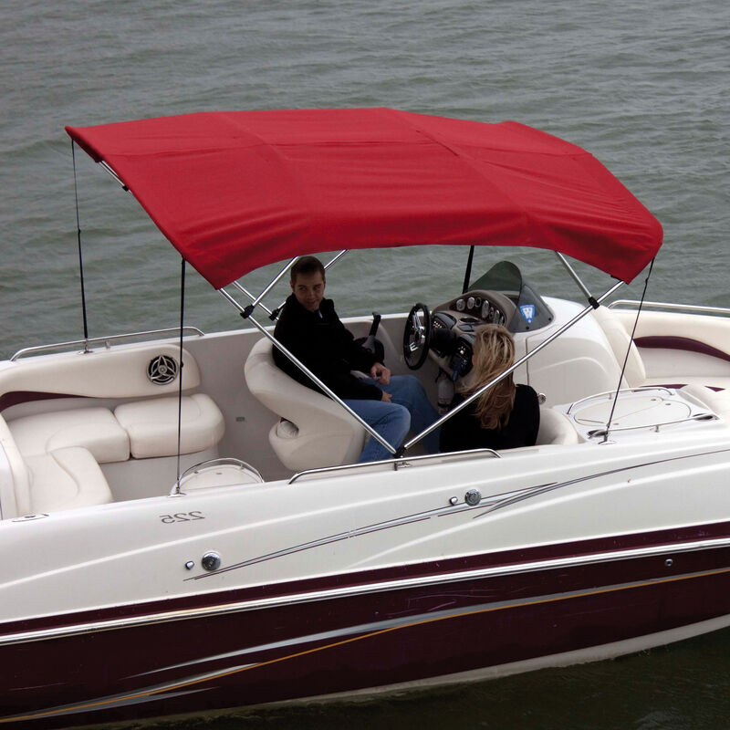 Shademate Bimini Top Polyester Fabric and Boot Only, 4-Bow 8'L, 42"H, 79"-84"W image number 7