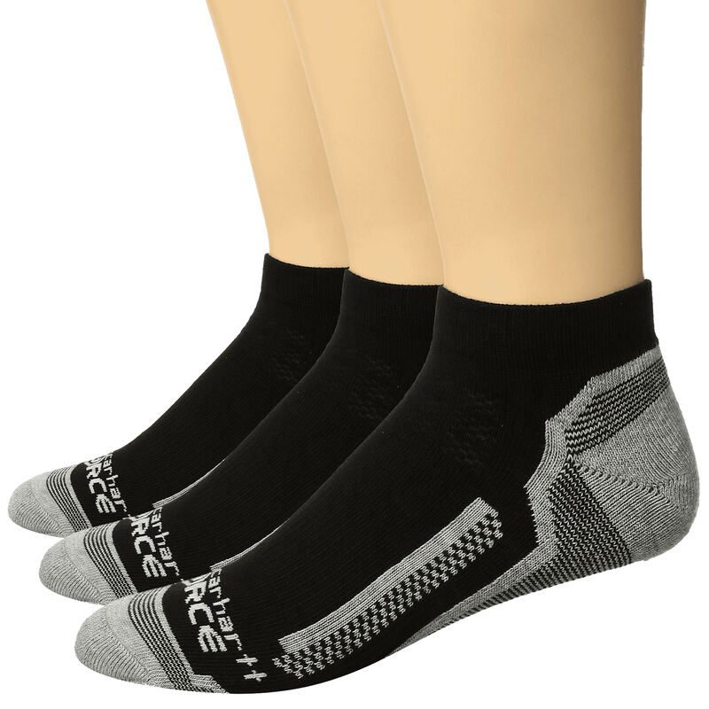 Carhartt Men's Low Cut Force Work Socks- 3 Pack image number 2