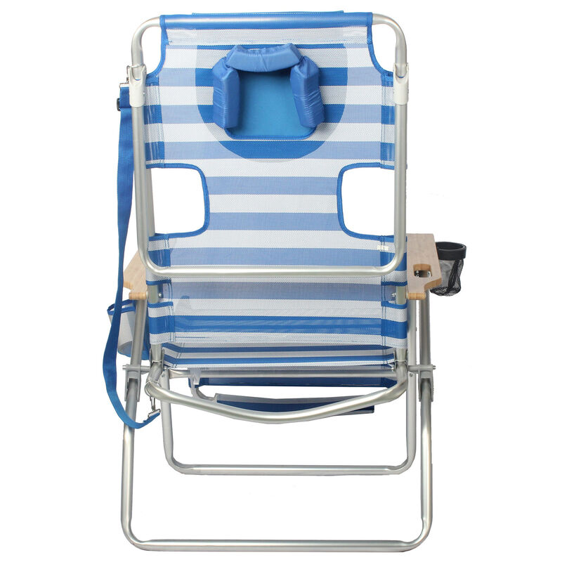 Ostrich Altitude 3N1 Beach Chair, Blue/White image number 4