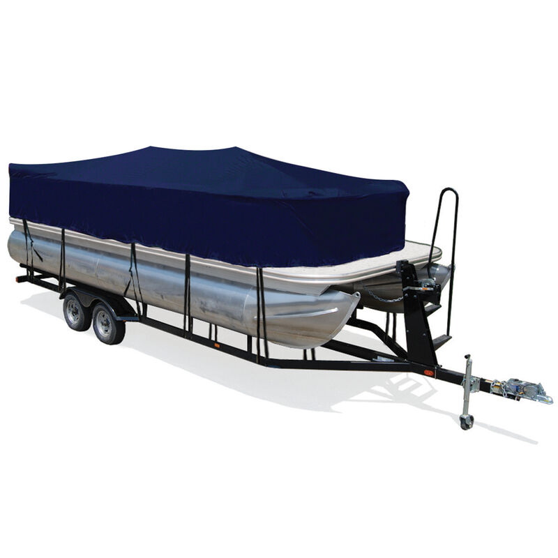 Trailerite Hot Shot Cover for Trailerite Pontoon Playpen Boat Cover, Black (20'1" - 21'0" Cl X 102" B) image number 5