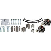 Tie-Down 2-3/8" Tandem Axle Installation Kit With Painted Hub
