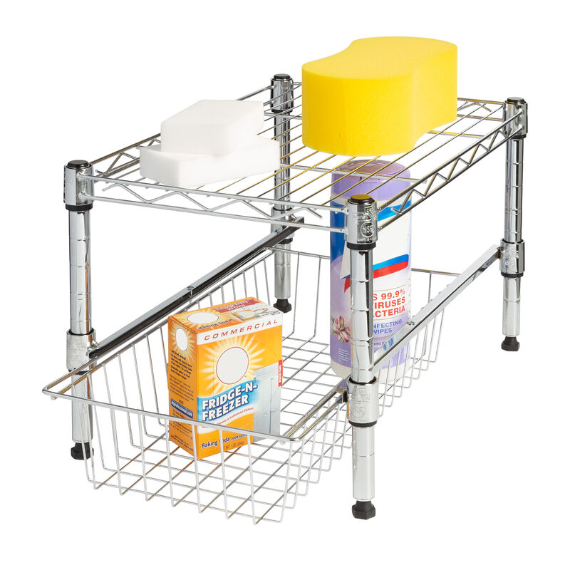 Honey Can Do Urban-Style Shelving with Removable Basket image number 1